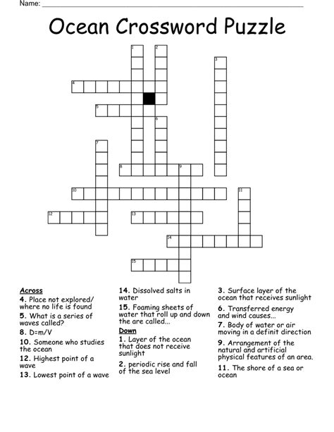 Sort by Length. . Ocean explorer crossword clue